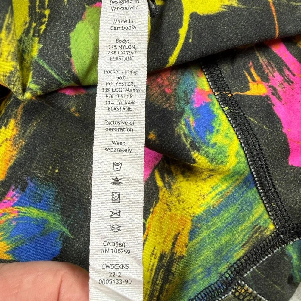 Lululemon Wunder Under Train High Rise Tight Womens 4 Leggings Multi Yoga W5CXNS